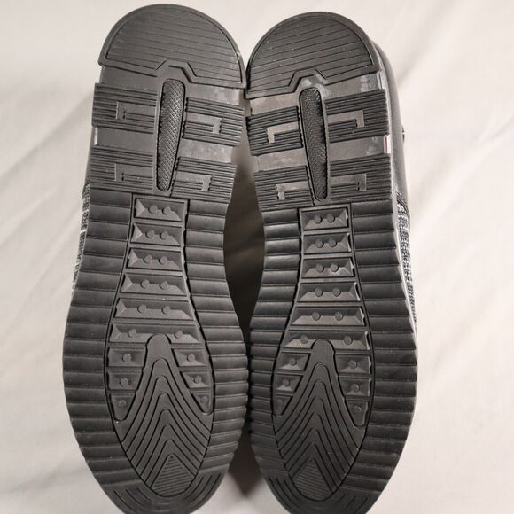 Cosidram Slip On Loafers Mens Size 11 Lace Up Gray & Black Fabrick Faux Leather - Picture 8 of 11